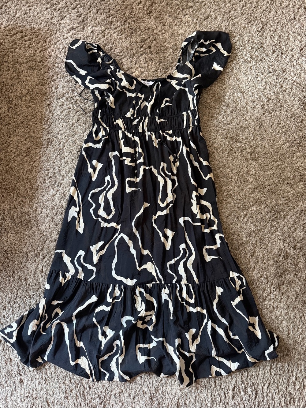 Nine West Swirl Print Maxi Dress